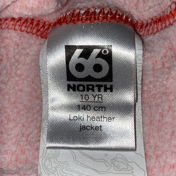 66 degrees North Iceland youth Loki heather jacket 10/140 cm fleece full zip - Picture 9 of 11